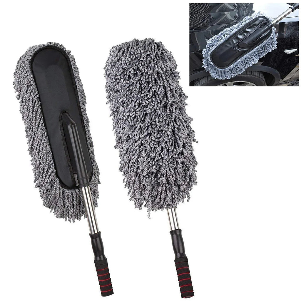 Multipurpose Microfiber Car Duster with Long Retractable Handle
