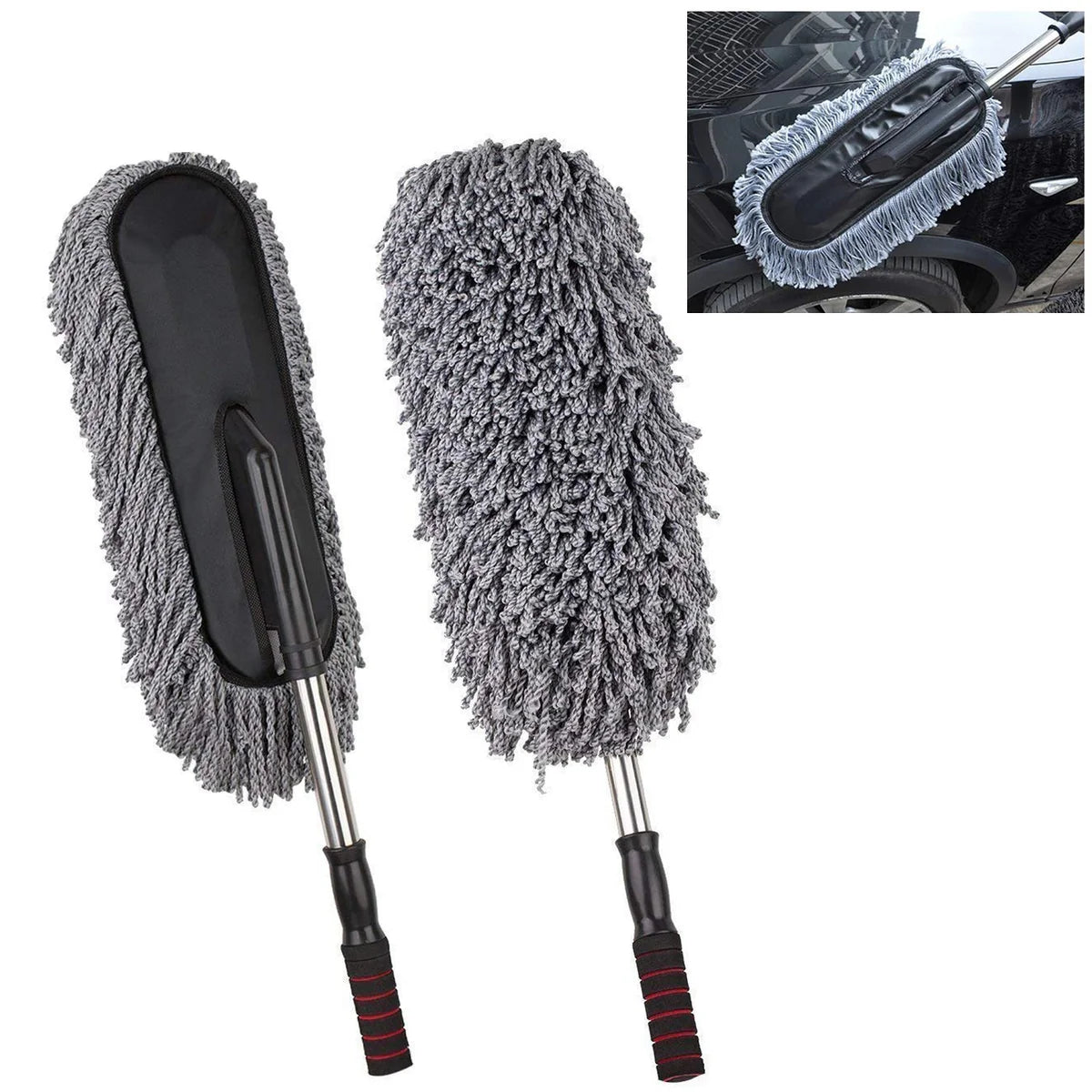 Multipurpose Microfiber Car Duster with Long Retractable Handle