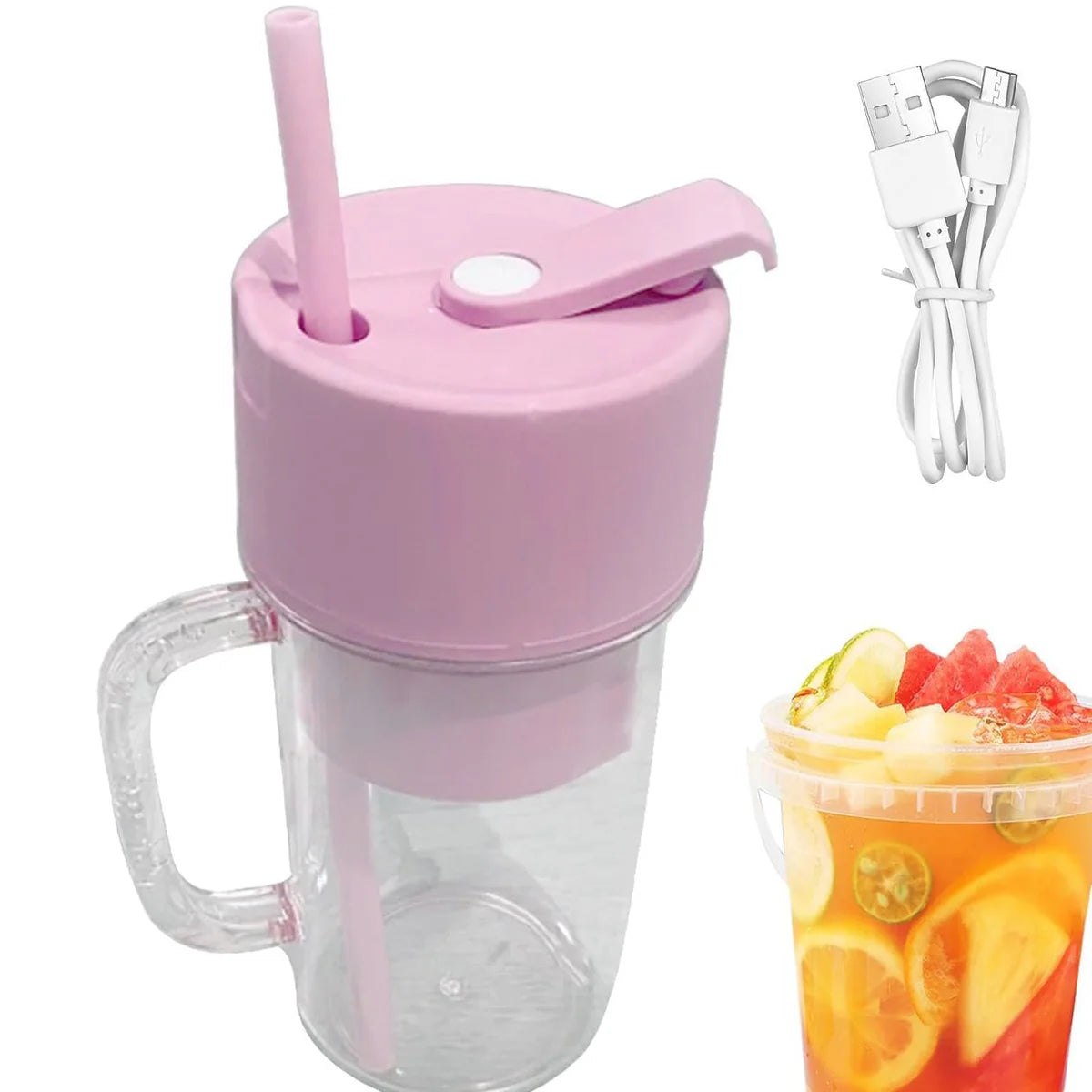 Fresh Juice Blender Portable Electric Juicer ( 340 ML )
