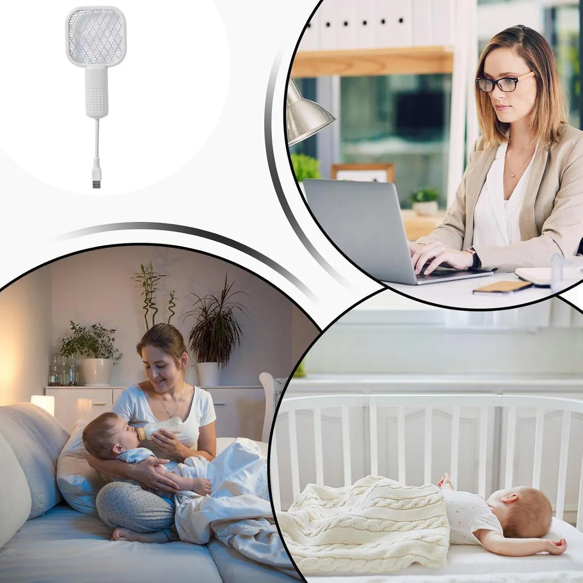 Rechargeable Electric Mosquito Swatter Racket